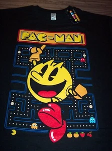 VINTAGE STYLE PAC-MAN PACMAN Video Game T-Shirt MENS XL NEW w/ TAG - Picture 1 of 4