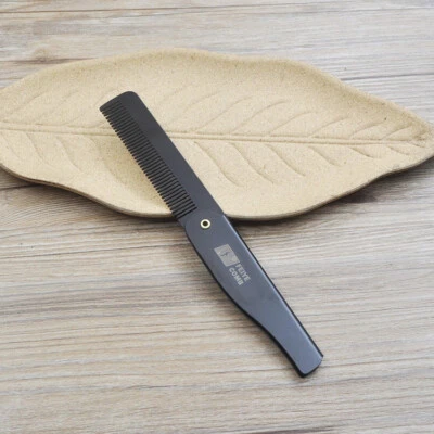 Pente dobrável de aço inoxidável 304 masculino óleo pente de cabelo viagem cabeleireiro EDC  - Imagem 1 de 4