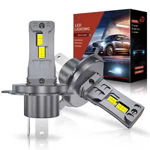 H4 LED Bombilla Faros De Coche Luz de Carretera y luz de Cruce Blanco 16000LM - Imagen 1 de 11