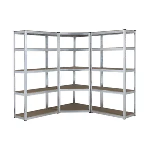 Galvanised Corner Shelving/Racking Kit Garage Storage Shelves 150kg 1500mm H - Picture 1 of 4