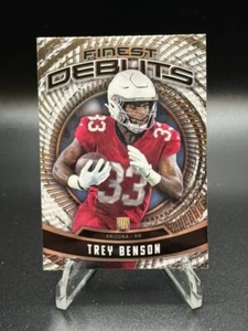 2024 Topps Finest Trey Benson Finest Debuts RC Rookie Arizona Cardinals - Picture 1 of 2