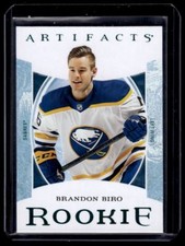2022-23 Artifacts Brandon Biro #193 ROOKIE RC Turquoise Parallel Buffalo Sabres