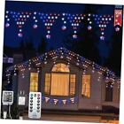(New) 4th of July Decorations, 218 LED Red White and Blue String Lights with 