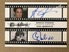 2011 ERIC ROBERTS & ADRIAN PASDAR Leaf POP CENTURY CO STARS AUTO AP1/ER2— NM
