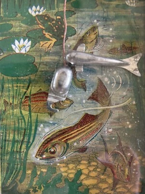 1920’s Fishing  Fish Game Bar-Zim  Mfg. NY  Complete Works Maine Estate - Image 1 of 3