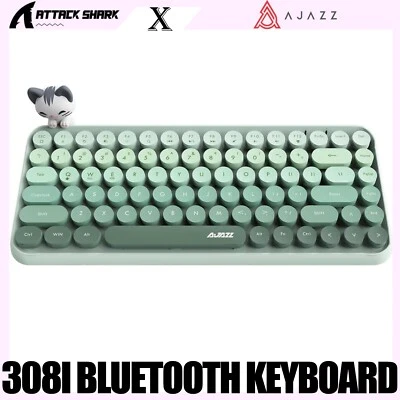 AJAZZ 308i Tastiera Bluetooth Wireless, Carino Mini 84 Tasti Layout Compatto - Immagine 1 di 4