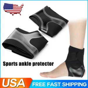 Ankle Brace Support Compression Sleeve Plantar Fasciitis Pain Relief Foot Wrap - Picture 1 of 17