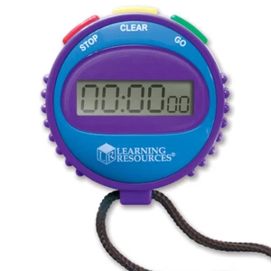 Simple Stopwatch - Children's Stop Watch Sports and Classroom Timer with Lanyard - Picture 1 of 2