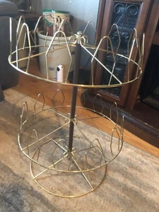 Vintage Mid Century Modern / Spinning Schuhregal 12 Paar Aufbewahrung Display Retro - Bild 1 von 10