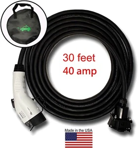 Cable de extensión Inteset J-1772, 30 pies, 40 amperios-EV para cargadores de vehículos eléctricos - Imagen 1 de 5