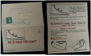 1916 United States Kennicott Co. Folded Postcard ties 1c stamp Chicago - Picture 1 of 5