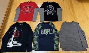 lot of 5 Boys long sleeve shirts Size XL Arizona, JOE, Guess & Place Gr84School! - Picture 1 of 12