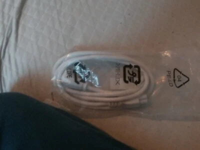 SALE! Brand New IEC Power Cable, White - Image 1 of 4