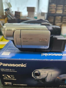 Panasonic HDC-SX5 SD DVD Camcorder HD 10x 100x Silver w/Charger Remote Japan - Picture 1 of 10