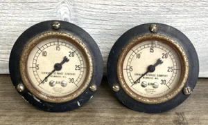 Jas vintage. Lote 2 calibre 30 PSI P. Marsh Corporation Chicago Johnson Service Co. - Imagen 1 de 8