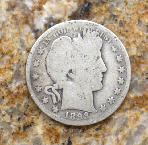 1893 Barber half dollar Cover