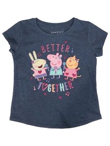 Jumping Beans Peppa Pig Girls Blue Sparkle Better Together T-Shirt Tee Shirt 5 - Picture 1 of 1