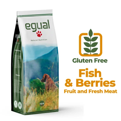 IPOALLERGENICO EGUAL  GLUTEN FREE FISH & BERRIES formulato senza glutine  15Kg - Immagine 1 di 2