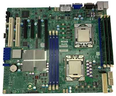 SuperMicro X8DTL-iF Socket LGA1366 Server Motherboard w/Intel SLBV4 Processors - Image 1 of 4