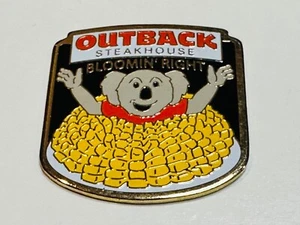 Outback Steakhouse Restaurant Hat Lapel Pin Flair Bloomin' Onion Koala Blooming - Picture 1 of 2