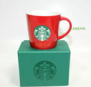 Starbucks Holiday Christmas 2016 Red Demi Mug Cup 3oz New In Box - Picture 1 of 4