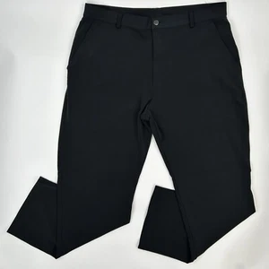 Nike Mens Golf Standard Fit Pants Black Size 37x32 Embroidered Logo Pockets - Picture 1 of 10