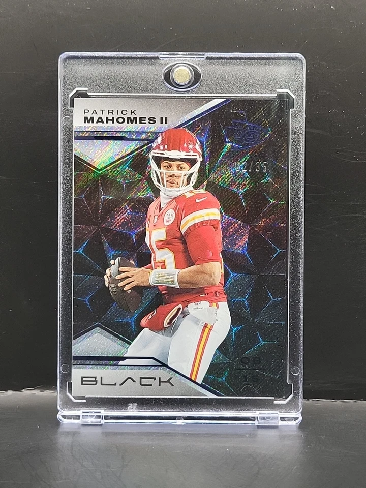 2023 Panini Black - Patrick Mahomes #56 Sapphire Refractor #/35 Chiefs - Image 1 of 3
