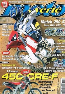 Moto Vertes n°335 mars 2002 : Honda 450 cre-f - Imagen 1 de 1