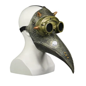 Steampunk Plague Doctor Mask Cosplay Bird Beak Retr Gothic Mask Halloween Props - Picture 1 of 15