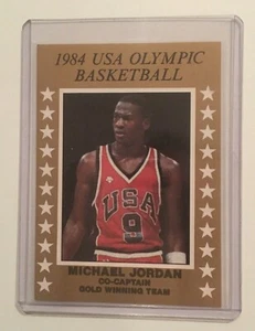 MINT 1984 MICHAEL JORDAN Basketball USA Olympic Rookie RC GOLD + Free shipping - Picture 1 of 2