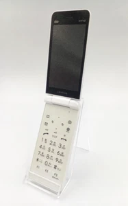 KYOCERA KYF42 GRATINA 4G WHITE WIFI Single SIM Android Flip Phone Unlocked Japan - Afbeelding 1 van 8