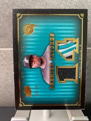 DONTRELLE WILLIS Marlins 2008 UD Premier Patches 4 色比赛球衣 #2/14 — 第 1/2 张图片