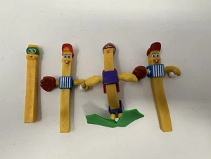 Vintage 1989 McDonalds FRY BENDERS Menge 4 biegsame Pommes Frites Jungs - Bild 1 von 5