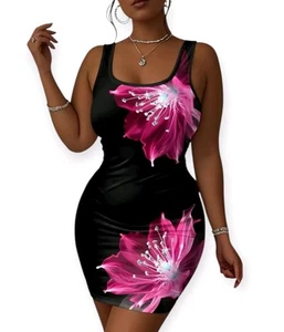 Women's Summer Bodycon Dress - Vacation Style, Versatile Commute Elegant, NEW - Picture 1 of 4