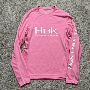 HUK Damen Performance Angelshirt Größe M Rosa Langarm UPF - Bild 1 von 8