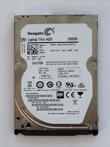 ST500LM021,PN: 1KJ152-030,SN: W62,WU,FW: 0001SDM1, 15034, Seagate 500Gb 2.5" HDD - Imagen 1 de 2