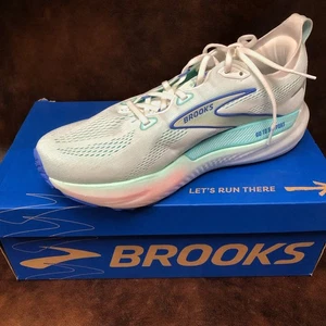 Brooks Glycerin GTS 22 Running Shoe  Mint/ Pink, Women 11.5 D Display Model - Picture 1 of 9