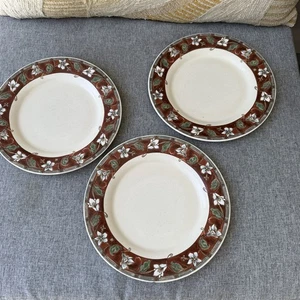 Pfaltzgraff 11" Dinner Plates Set of 3 USA Craftsman Style - Picture 1 of 9