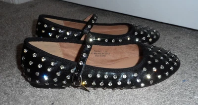 Cool House of Harlow 1960 Talla 6 Negro Bling Hebilla Ballet Pisos Mujer Nuevo Sin Etiquetas Foto 1 de 4