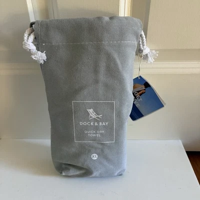 Dock and Bay 100% Recycled Quick Dry Towel XL (200cmx90cm) Gray New - Image 1 of 4
