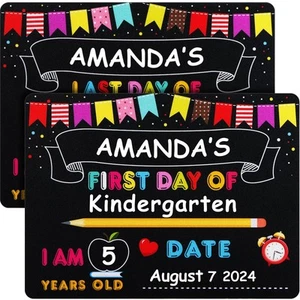 Board - 9" x 12" Double Sided Reusable and Erasable First and Last Day of Sch... - Picture 1 of 6