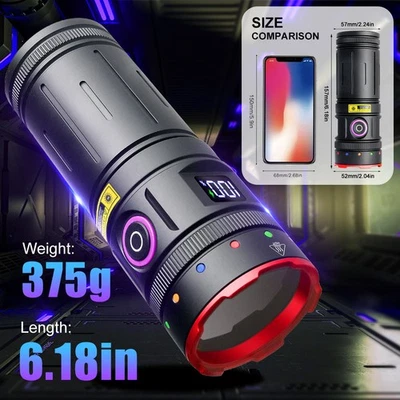 120W UV Licht LED Taschenlampe Scorpion Bernstein Schwarzlicht Handlampe NEU DE - Bild 1 von 4