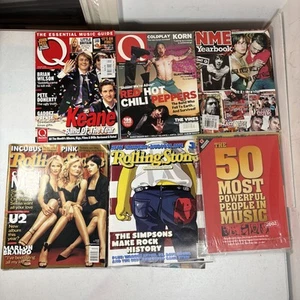 Lot of 6 Vintage Magazines Rolling Stone & Q Magazine 02-05 Red Hot Chili Pepper - Picture 1 of 13