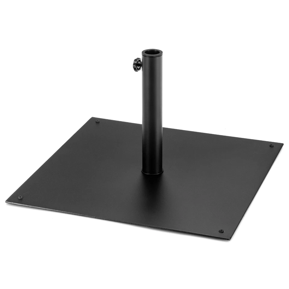 Patiojoy 40 Lbs Square Umbrella Base Stand Weighted Patio Market Umbrellas Black