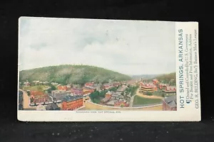 Arkansas: Hot Springs 1912 Allover City View Illustrated Advertising Cover - Picture 1 of 2