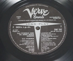 Ella Fitzgerald Sings The Jerome Kern & Johnny Mercer Songbooks 1984 UK - Verve - Picture 1 of 10