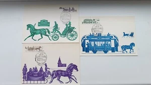 Vintage post card Soviet Union USSR CCCP lot of 6 post cards with original stamp - Picture 1 of 4