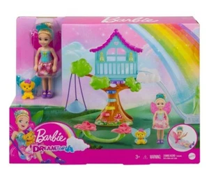 Barbie Dreamtopia Chelsea Hada Muñeca y Cuento Casa del Árbol Juego Nuevo Juguete para Niños - Imagen 1 de 2