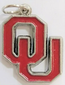 University Oklahoma OU Small Enamel Pendant C All Pics Colleges Universities a - Picture 1 of 3