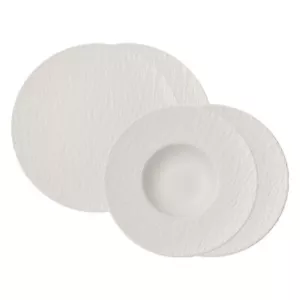 Villeroy & Boch Manufacture Rock Pasta Set weiß 4-teilig Pasta Pizza Teller - Bild 1 von 5